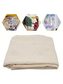 1pc Fabric For Handmade DIY Tufting Carpet, Yellow Thread Cloth For Punch Needle Embroidery,Tufting Cloth With Marked Lines Large Size Tufting Fabric Punch Needle Cloth Fabric For Rug Needle Punch Cross Stitch Embroidery Quilting Weaving Carpet DIY Needlework Crafts