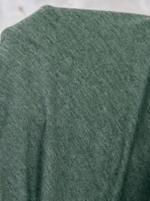 EMERY ROSE Kvinnor med rund hals och långärmad enkel pendlingströja, vardagskläder - Mörk Grön - Visa 7