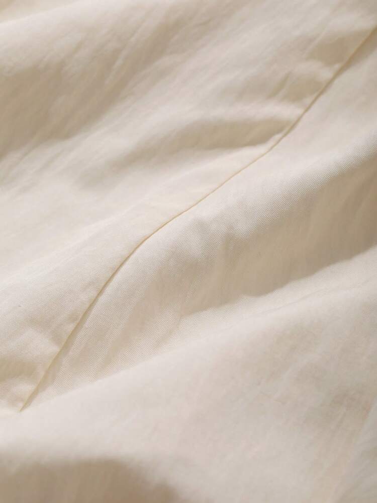 2pcs Set Women Off Shoulder Ruffle Trim Blouse And Fish Tail Hem Skirt,Fall Women Clothes