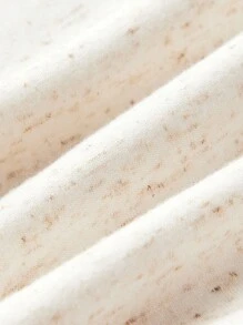 THE HAPPY LOOK Young Boy's Minimalist Front Tie Pocket Letter Print Long Pants - Beige - View 5