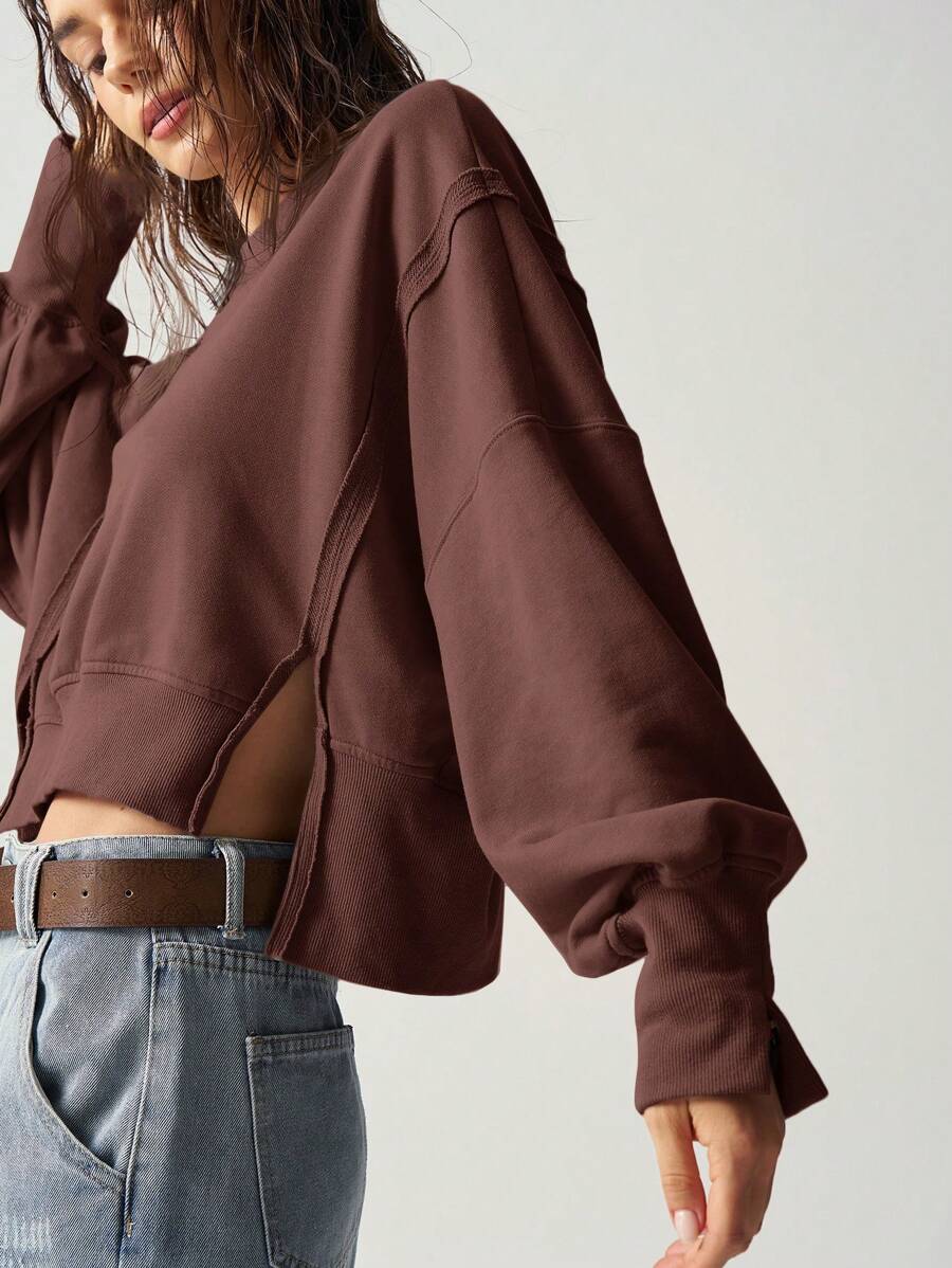 Bohemela 度假侧开衩女式运动衫