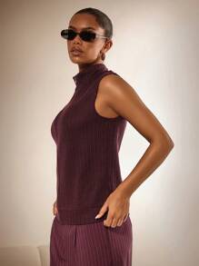 Athîral Cárdigan de suéter con cremallera metálica, cómodo y versátil para mujer