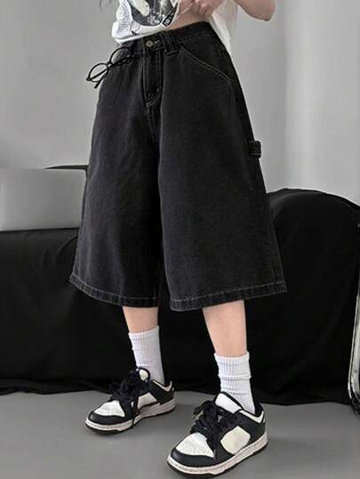 DAZY 女士休闲牛仔短裤，简约时尚，适合日常穿着