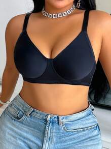 Simple, Thin Wire-Free, Non-Padded, Lift And Gather Plus Size Bra