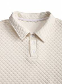 Manfinity Homme Manfinity Men's Jacquard Short Sleeve Polo Shirt And Pocket Shorts 2 Pieces Set, Men Two Pieces Outfits, Jacquard Fabric