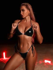 SHEIN Swim Summer Women Swimming Costume Set, Casual And Fashionable For Daily Wear