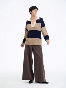 Aalyst 女士休闲简约时尚毛衣，日常穿着针织套头衫，秋冬皆宜