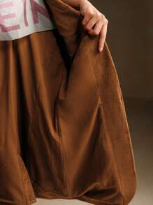 Anewsta Elegante blazer de manga larga con múltiples bolsillos - Óxido marrón - Ver 8