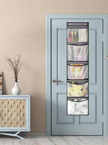 1pc Behind The Door Clutter Storage Hanging Bag, Home Living Room Shoe Storage Storage, Closet Lingerie Clothes Storage Hanging Bag, Hangable Clutter Sorting And Organizing Decorations Autumn Decor Festival Decor Room Decor Home Decor Fall Decor Bedroom Decor