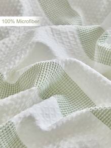 2/3pcs Green Jacquard Polyester Duvet Cover Set, Minimalist Modern Style, Suitable For All Seasons (1 Duvet Cover + 1/2 Pillowcase) - Green - View 8