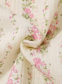 Girls Floral Print Casual Elegant Long Sleeve Nightgown Loungewear Kids Spring Dresses Spring Kids Dresses Spring Dresses For Girls Spring Dresses For Young Girls Girls Clothes Young Girls Dresses