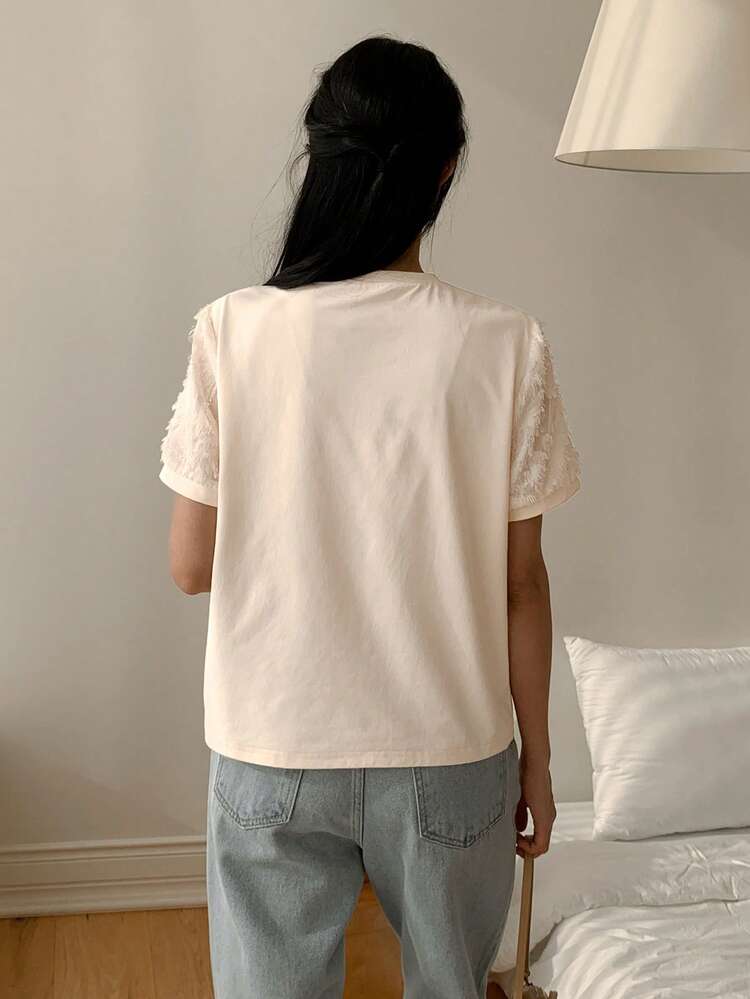 Summer New Style Casual Elegant Party Dinner Date Women T-Shirt Cute Tops