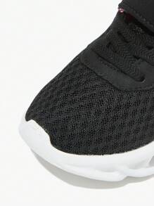 JNSQ Children's Lightweight Breathable Sports Shoes, Solid Color Soft & Comfortable Lining, Flexible Outsole, Suitable For Daily Wear, Running, Multiple Occasions, Adjustable Hook And Loop Easy On/Off - Multicolor - View 8