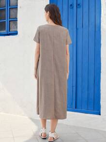 EMERY ROSE Women's Long Casual Dress