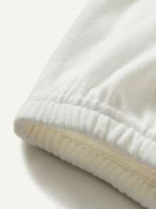 5pcs/Set Soft & Skin-Friendly Baby New Year 2025 Foil Print Set (Sleeping Bag + Hat + Headband + Bib + Socks) - Red and White - View 11