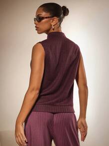 Athîral Cárdigan de suéter con cremallera metálica, cómodo y versátil para mujer