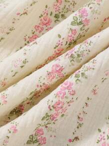 Girls Floral Print Casual Elegant Long Sleeve Nightgown Loungewear Kids Spring Dresses Spring Kids Dresses Spring Dresses For Girls Spring Dresses For Young Girls Girls Clothes Young Girls Dresses