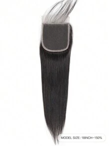 4x4 Cierre De Encaje Pelo Humano Recto Frontal De Encaje Transparente - S1 - Ver 3