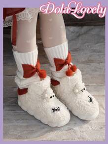 Dola Lovely Autumn/Winter Cute Cactus Plush Slip-On Slippers, Thick Sole Warm Indoor Slippers For Women New Year Holiday Valentines