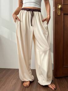 DAZY Loose Lantern Pants Women's Loungewear Bottom Pajama - Khaki - View 6