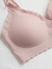 Shein Underwear&Sleepwear Basics 8 pièces Ensemble de soutien-gorge sans couture avec sangles amovibles en silicone et ourlet à vague confortable