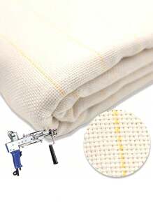 1pc Fabric For Handmade DIY Tufting Carpet, Yellow Thread Cloth For Punch Needle Embroidery,Tufting Cloth With Marked Lines Large Size Tufting Fabric Punch Needle Cloth Fabric For Rug Needle Punch Cross Stitch Embroidery Quilting Weaving Carpet DIY Needlework Crafts