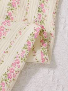 Girls Floral Print Casual Elegant Long Sleeve Nightgown Loungewear Kids Spring Dresses Spring Kids Dresses Spring Dresses For Girls Spring Dresses For Young Girls Girls Clothes Young Girls Dresses