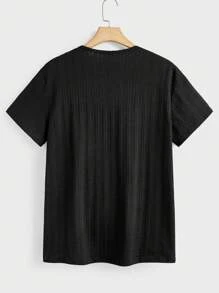 Manfinity VCAY Men's Slim Fit Crew Neck Long Sleeve Casual T-Shirt, Suitable For Everyday Wear