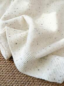 CosyJoli 大码女装 2 件套休闲家居舒适简约时尚长袖毛衣和高腰弹力休闲裤针织毛衣套装，多件，新年新款服装，秋冬 - 米色 - 查看 9