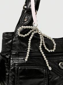 ROMWE Grunge Punk Casual Lady Commuter Shoulder Tote Bag, Large Capacity