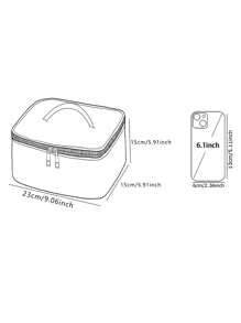 Mari Primo studio Artist White Ground Black Bow Pattern Double-Sided Printed Makeup Bag, Valentine's Day - Multicolor - View 5