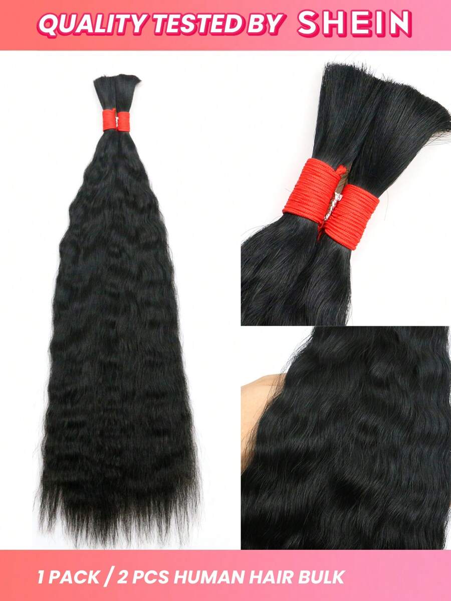 Tóc tết bằng tóc người ướt và gợn sóng không có sợi tóc tết bằng tóc người nối dài 100% tóc tết bằng tóc người nguyên chất chưa qua xử lý cho tóc tết siêu nhỏ tóc người siêu dày để tết tóc nối dài - S1 - Xem 1