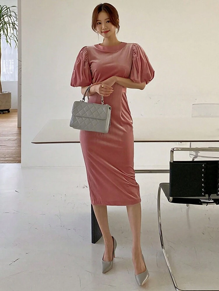 Women Long Casual Dress, Minimalist And Fashionable For Everyday Wear Dress