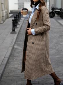 Pariaura 棕色女士通勤休闲大衣