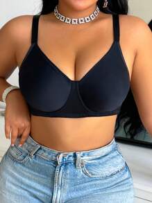 Simple, Thin Wire-Free, Non-Padded, Lift And Gather Plus Size Bra