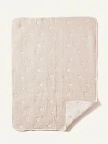 Cozy Pixies 1条经Oeko-Tex认证的婴儿柔软棉质星月图案毯，高品质舒适质地