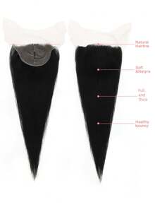 直发束带扣 100% 巴西处女人发 3 束带 7*6 蕾丝扣 人发 自然色 - SNatural - 查看 6