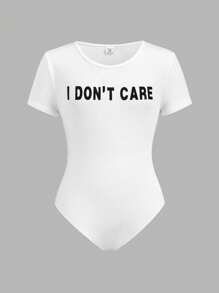 Girlism Tween 女童两件套/街头/秋/冬/白色圆领长袖百搭休闲日常口号印花紧身裤和灰色工装裤/返校 - 灰色 - 查看 6