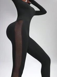 Innovista Einfarbiger, hochelastischer, nahtloser, atmungsaktiver Sport-Jumpsuit, figurformend, für Workout, täglichen Lässig-Trag und Yoga-Fitness, Taillenkontrolle und Po-Anhebung, Yoga, Damenoutfit, Jumpsuits für Frauen, Skifahren, Wandern, Outdoor-Yoga, Laufen, Radfahren, Pilates, Tanz, Aerobic, Kampfsport, Barre, CrossFit