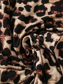 SHEIN LUNE Leggings courts décontractés à encolure en V, tailles plus, en plusieurs couleurs. Style bohème vintage - Multicolore - Voir 3