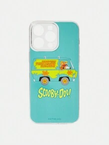 SCOOBY-DOO X SHEIN Fashionable Cartoon Bus Printed Blue Phone Case - Clear - View 2
