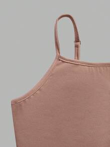 SHEIN 3 件套 Tween Girls 白色、黑色、卡其色修身吊带背心 - 彩色 - 查看 5