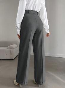 EURMUSE 實色西裝褲,斜口袋設計