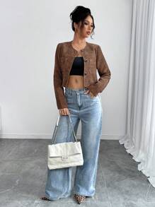 Chiquease Fashionable Elegant Short Women Jacket