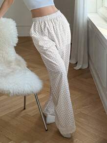 DAZY Ditsy Floral Loose Comfortable Women's Pajama Bottoms