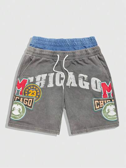 Men's Prep Washed Simple Casual Everyday Shorts