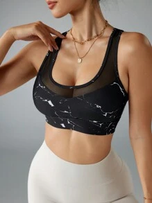 SHEIN Sport Studio Women Sports Bra, Minimalist Casual Style For Daily Wear