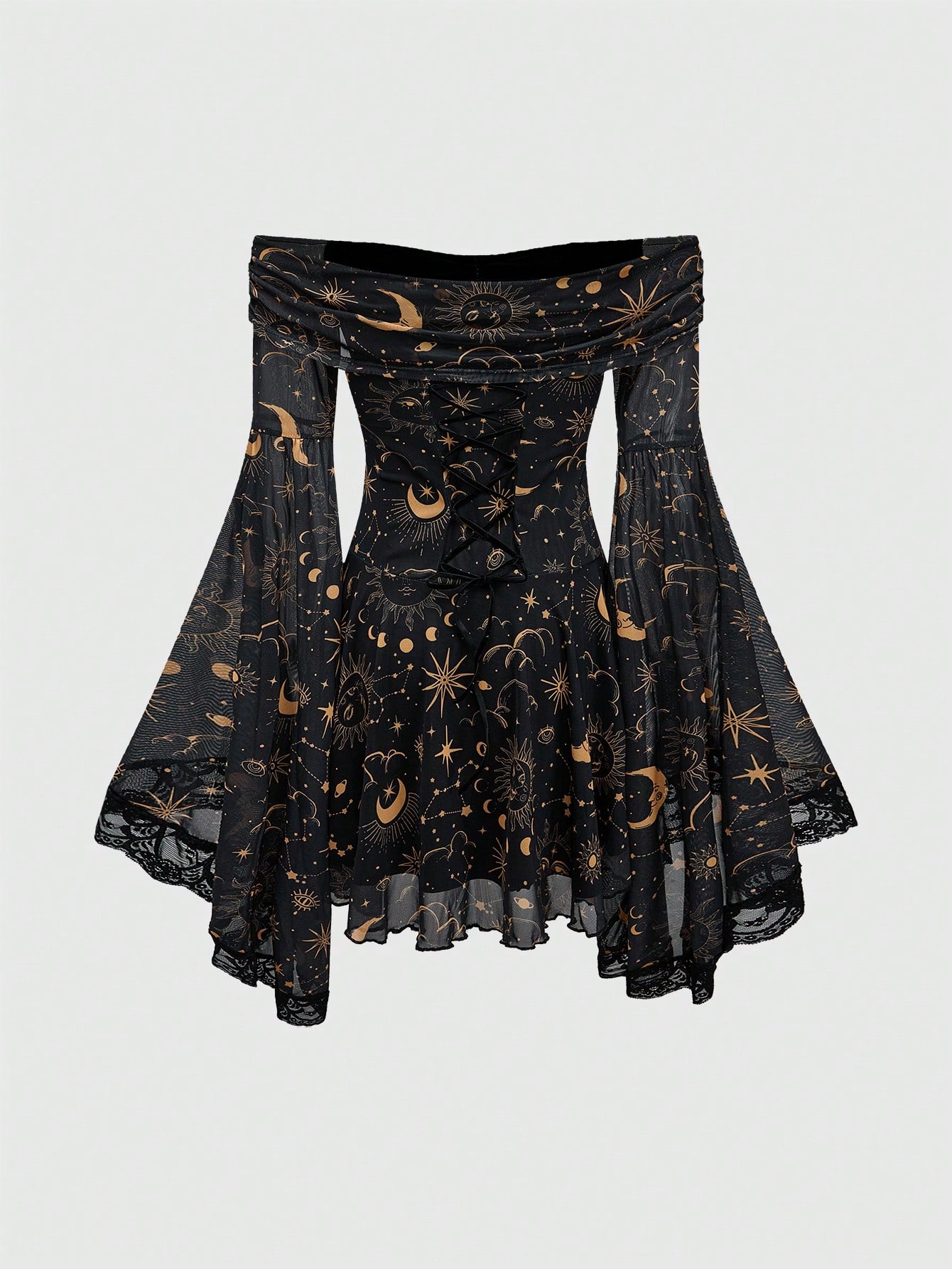 【限定お値下げ中】MYSHAWTY bell sleeve dress 限定お値下げ中】MYSHAWTY bell sleeve dress