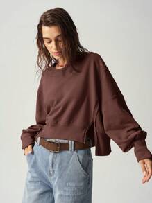 Bohemela 度假侧开衩女式运动衫