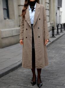 Pariaura 棕色女士通勤休闲大衣